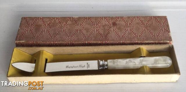 Vintage grapefruit knife in original box Stainless steel L 20 c