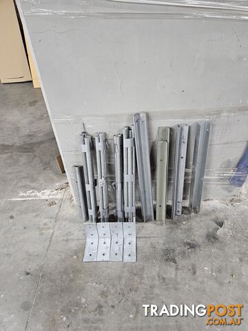 Steel pipe, angle and brackets. FREE