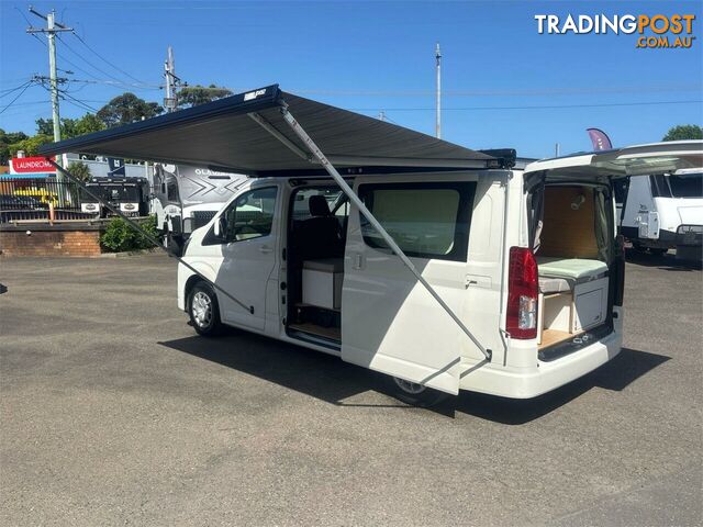 2023 Roam Nomad Roam Toyota GL Hiace Camper Nomad Roam Toyota GL Hiace Camper White Campervan RWD