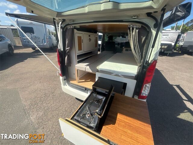 2023 Roam Nomad Roam Toyota GL Hiace Camper Nomad Roam Toyota GL Hiace Camper White Campervan RWD