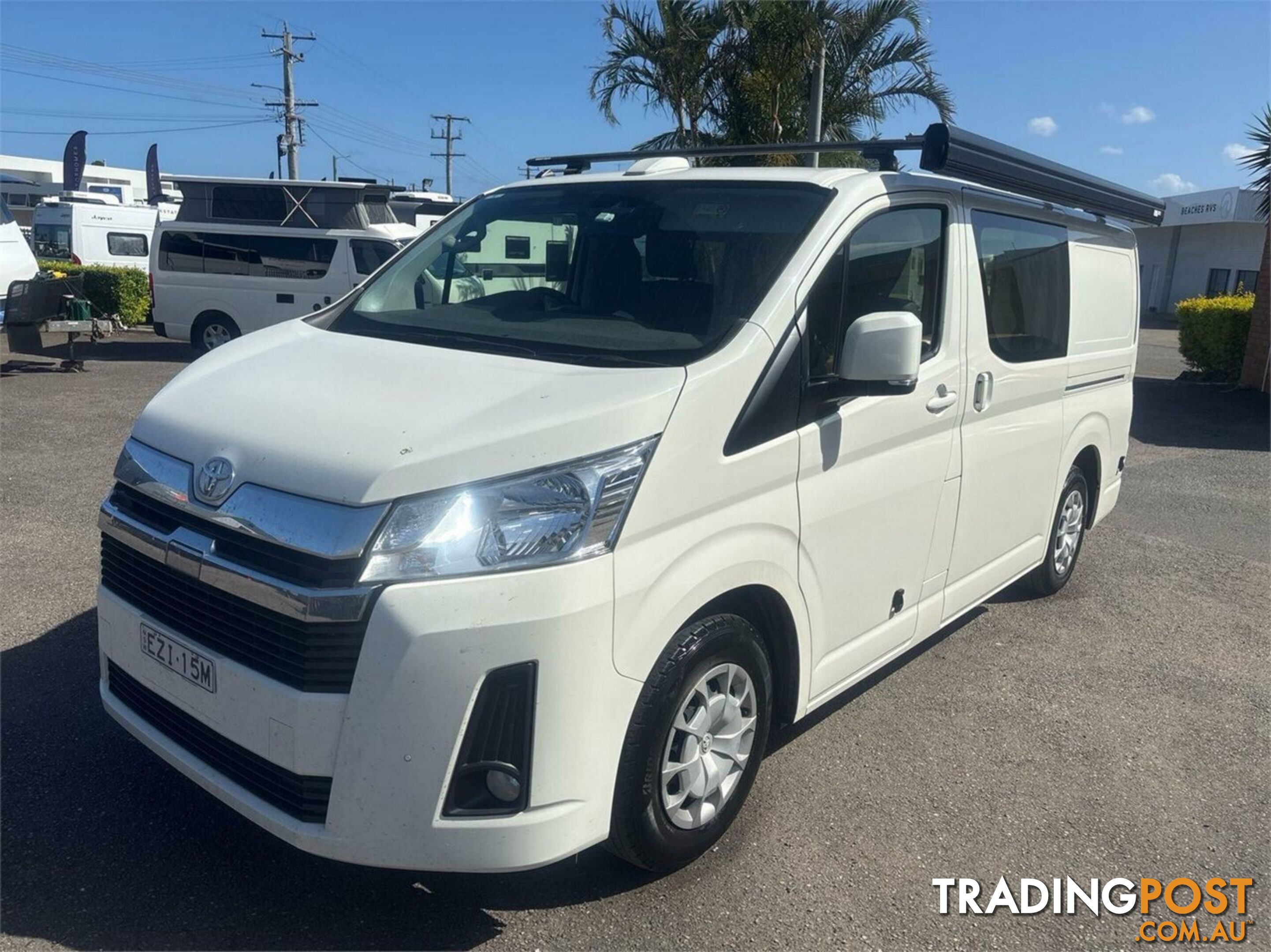 2023 Roam Nomad Roam Toyota GL Hiace Camper Nomad Roam Toyota GL Hiace Camper White Campervan RWD