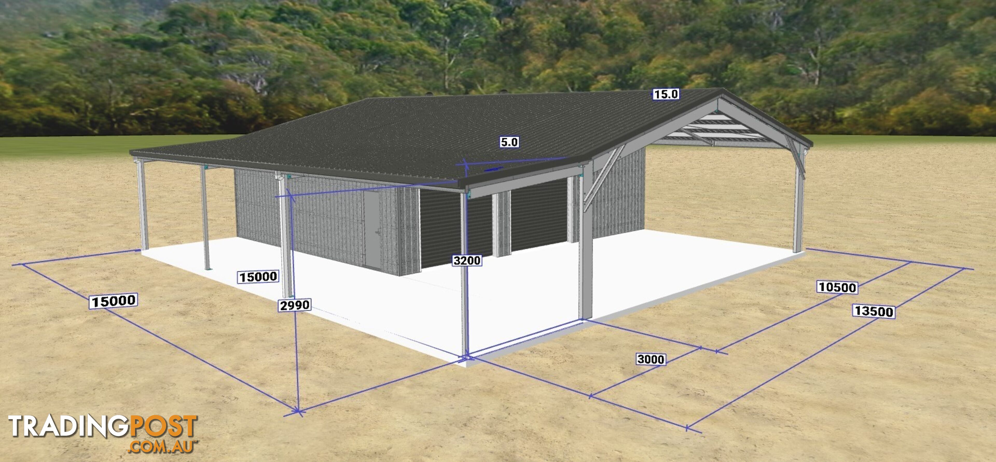 Quality R &amp;amp;amp; F Steel Shed for sale