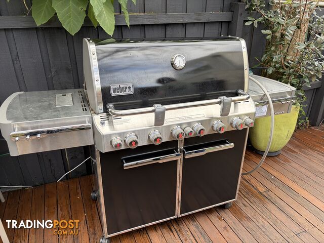 Weber E-670 6 burner mains gas BBQ