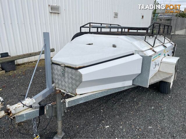 TREK TRAILERS SEALED TRAILER 2003 TREK TRAILERS CANVAS GOOD EASY SETUP SMALL CAR