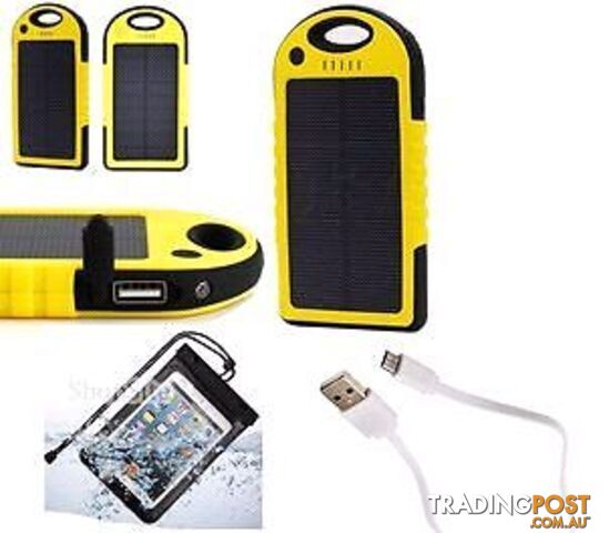PRICE REDUCED!! Dual USB Waterproof Solar Charger Power Bank - photo 3 of 8