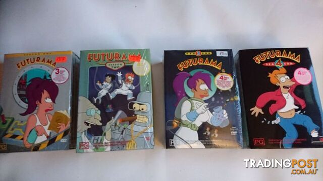 Futurama seasons 1, 2, 3, 4 complete DVD box set collection