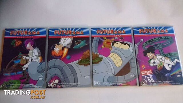 Futurama seasons 1, 2, 3, 4 complete DVD box set collection - photo 4 of 5