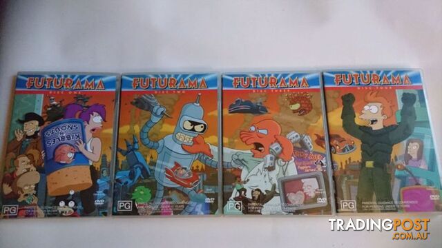 Futurama seasons 1, 2, 3, 4 complete DVD box set collection - photo 3 of 5