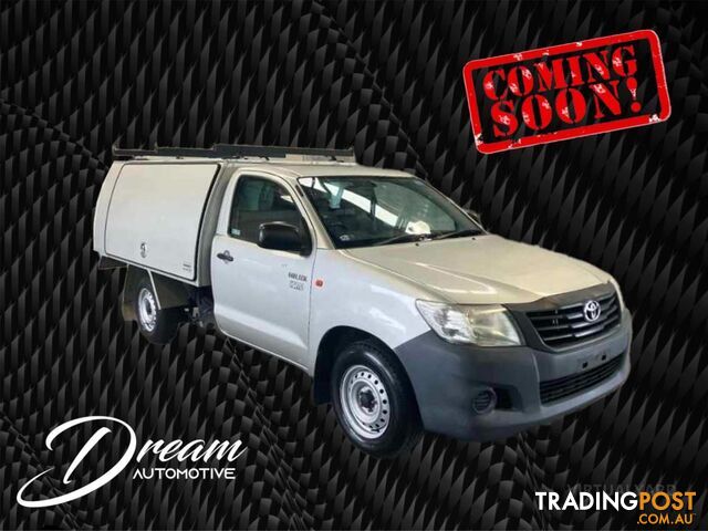 2014 TOYOTA HILUX TGN16R MY14 WORKMATE CAB CHASSIS SINGLE CAB 2DR MAN 5SP 1405KG 2.7I  CAB CHASSIS