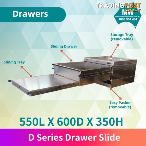 “D” SERIES DRAWER SLIDE (SMALL)