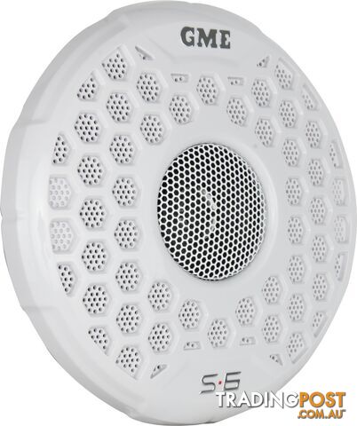 GME GS600 140 WATT IP54 MARINE FLUSH MOUNT SPEAKERS - WHITE