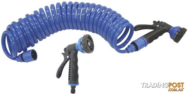 COILED HOSE WITH GUN - STANDARD