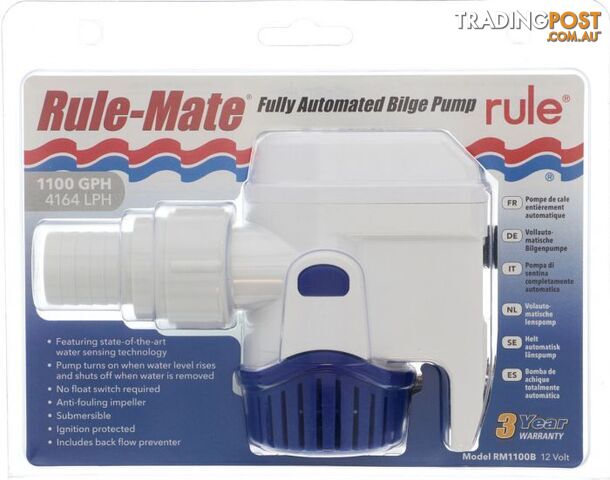 RULE RULEMATE 500GPH AUTOMATIC BILGE PUMP