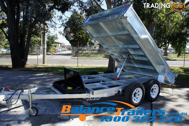 10×6 GALVANISED HYDRAULIC TANDEM TIPPER TRAILER ATM 3500KG