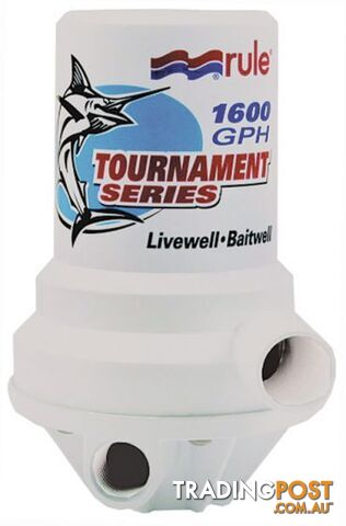 RULE TOURNAMENT SERIES 1600 DUAL PORT LIVEWELL PUMP