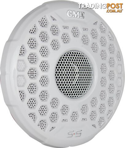 GME GS500 110 WATT IP54 MARINE FLUSH MOUNT SPEAKERS - WHITE