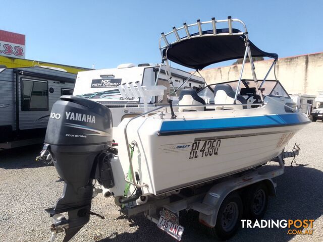 YALTA CRAFT ODESSA 18-100HP YAMAHA 4 STROKE AND DUNBIER TANDEM TRAILER