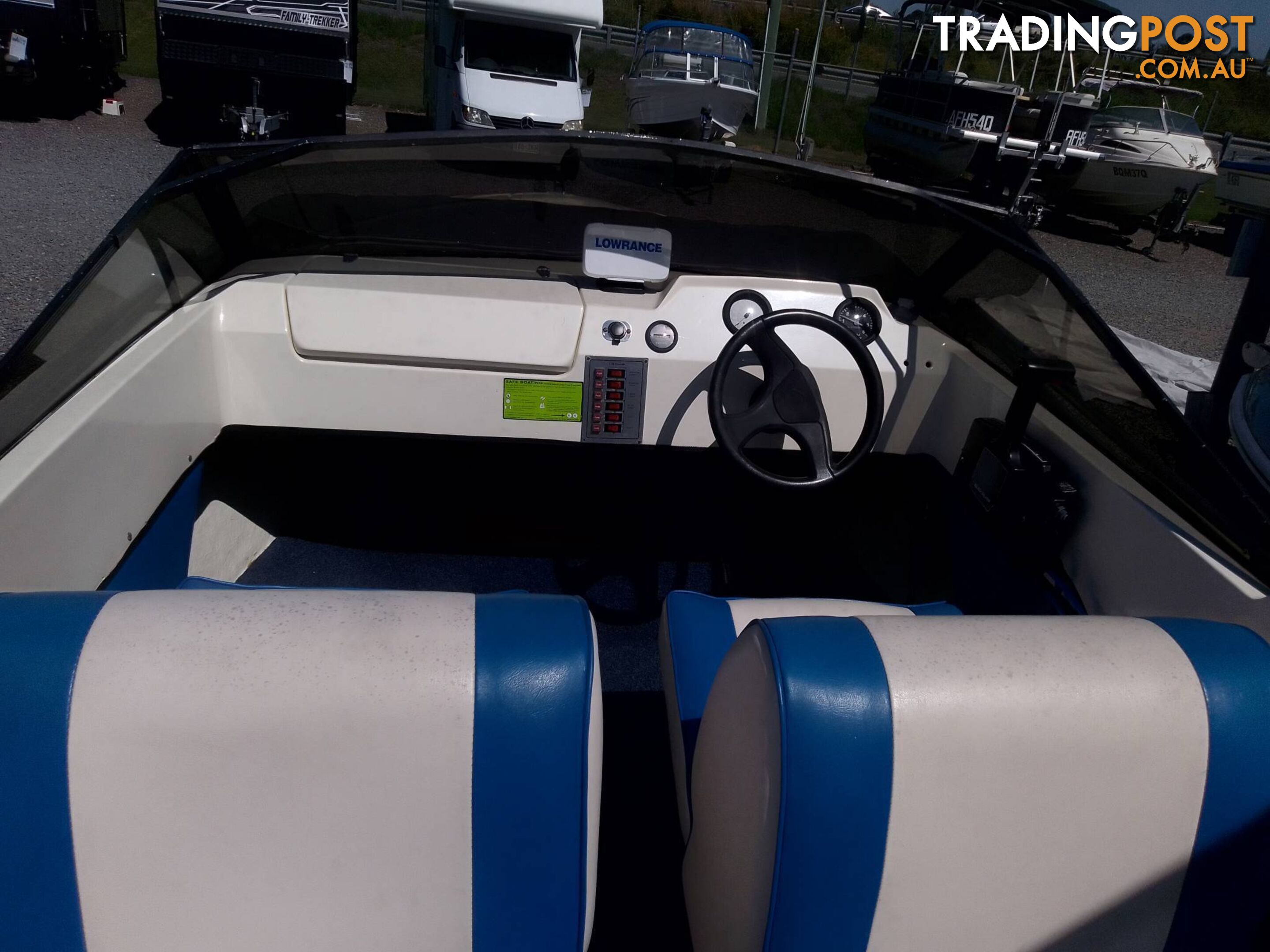 HAINES SIGNATURE 480RF GRP RUNABOUT-115HP MERCURY 4 STROKE AND TRAILER