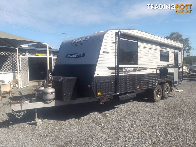 USED 21.5FT 2018 TRAVELLER UTOPIA DUAL AXLE OFFROAD CARAVAN