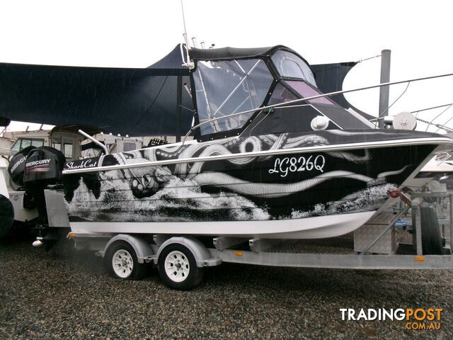 USED BRUCE HARRIS 560 SHARK CAT (2019 REBUILD) POWERED BY 2013 90HP 4 STROKE...