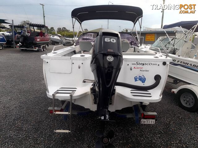 2017 STESSCO BREEZAWAY 4.6M RUNABOUT WITH 60HP MERCURY 4 STROKE AND TRAILER