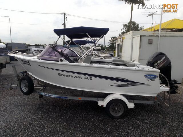 2017 STESSCO BREEZAWAY 4.6M RUNABOUT WITH 60HP MERCURY 4 STROKE AND TRAILER