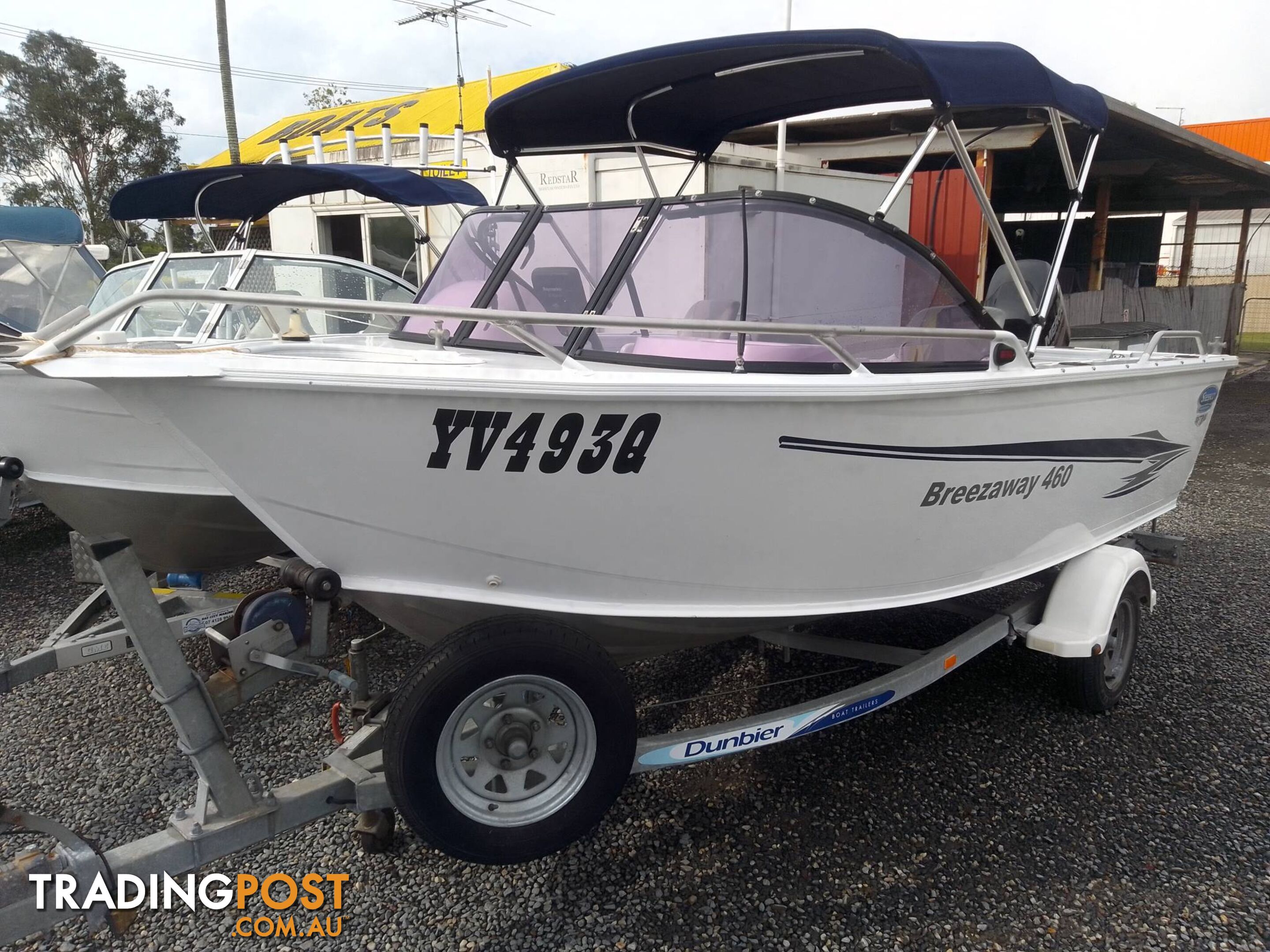 2017 STESSCO BREEZAWAY 4.6M RUNABOUT WITH 60HP MERCURY 4 STROKE AND TRAILER