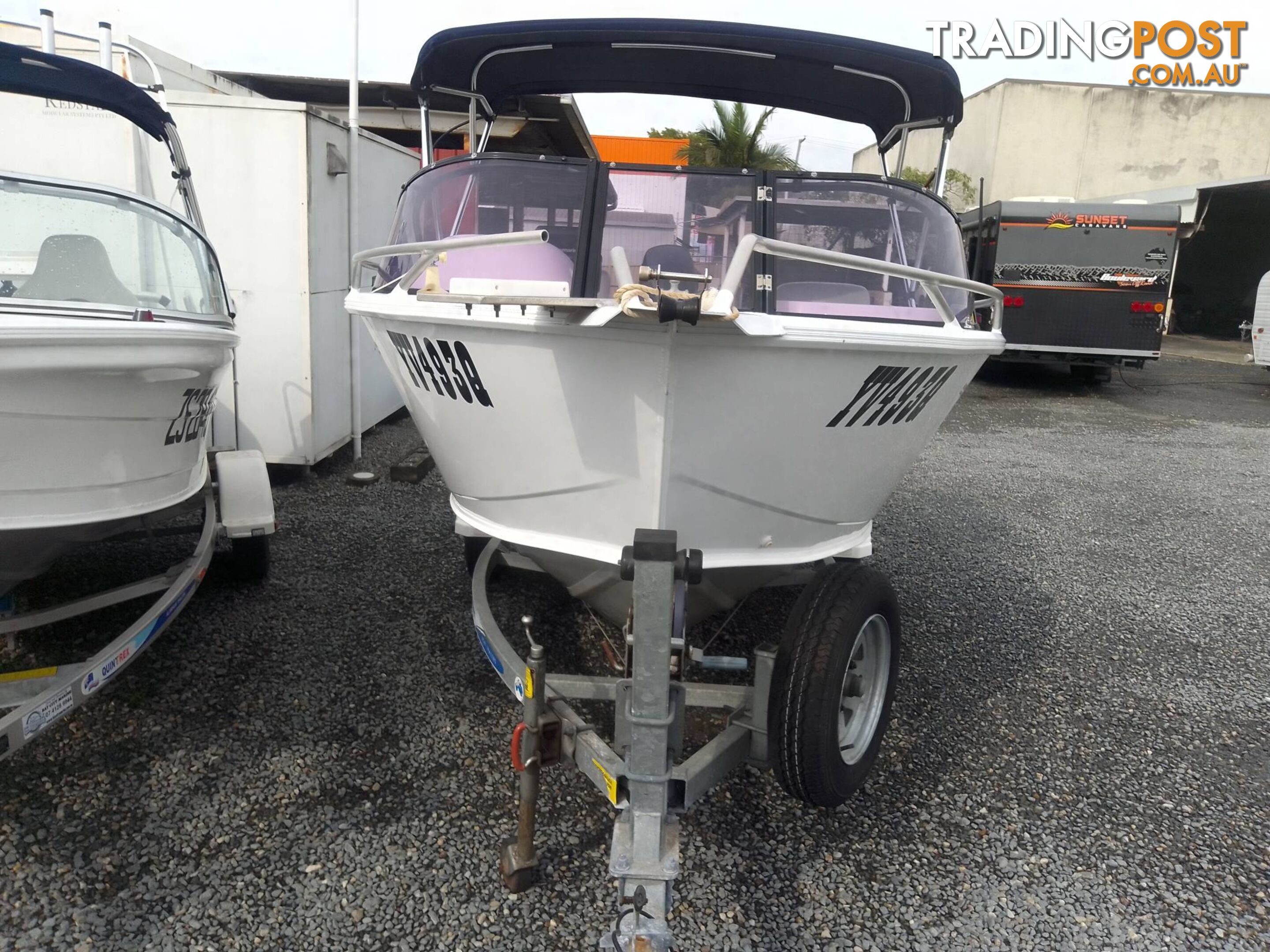 2017 STESSCO BREEZAWAY 4.6M RUNABOUT WITH 60HP MERCURY 4 STROKE AND TRAILER