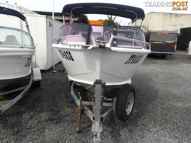 2017 STESSCO BREEZAWAY 4.6M RUNABOUT WITH 60HP MERCURY 4 STROKE AND TRAILER