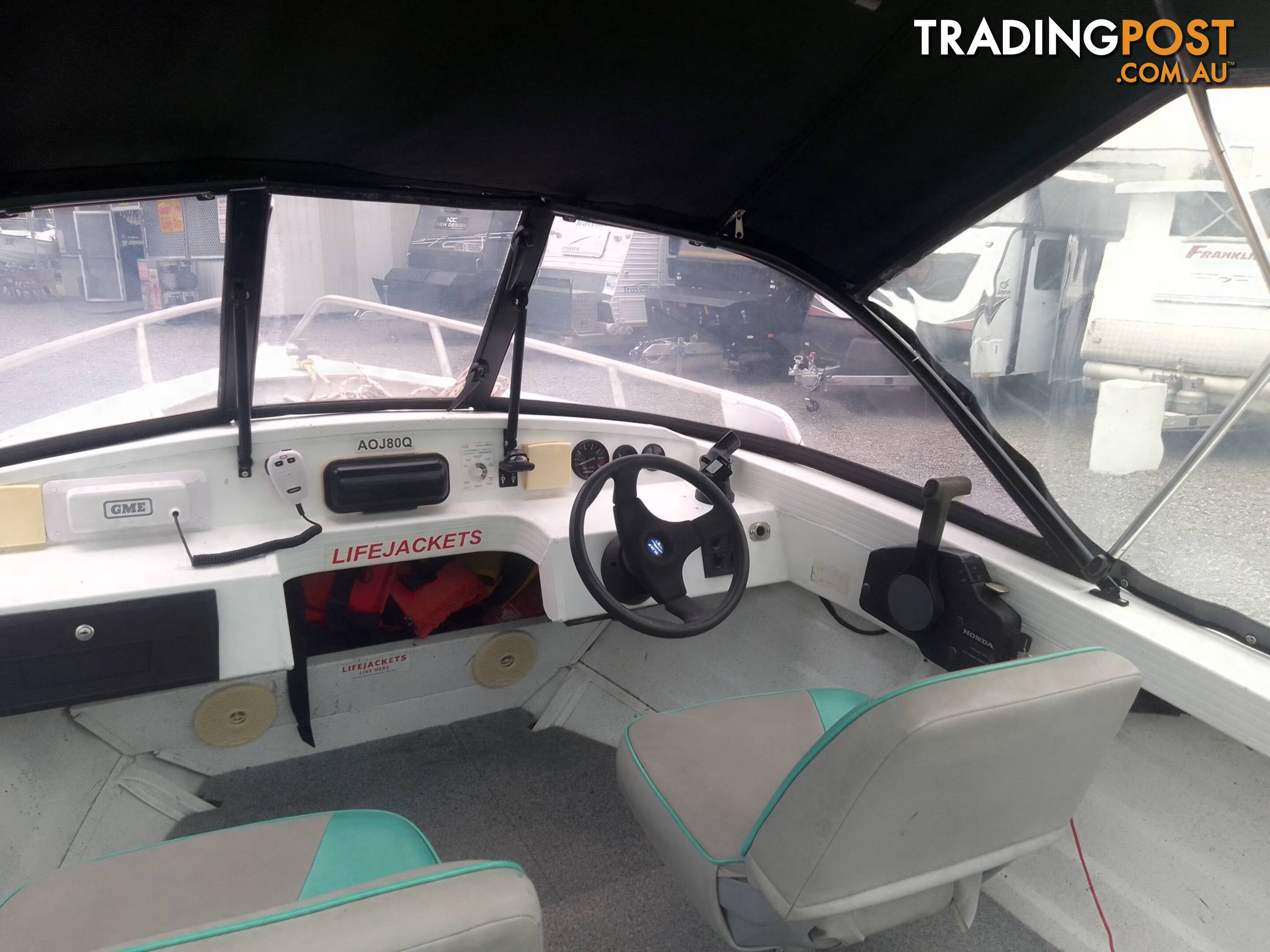 SEA JAY 435 CLASSIC 4.5M RUNABOUT-40HP HONDA 4 STROKE OUTBOARD AND TRAILER