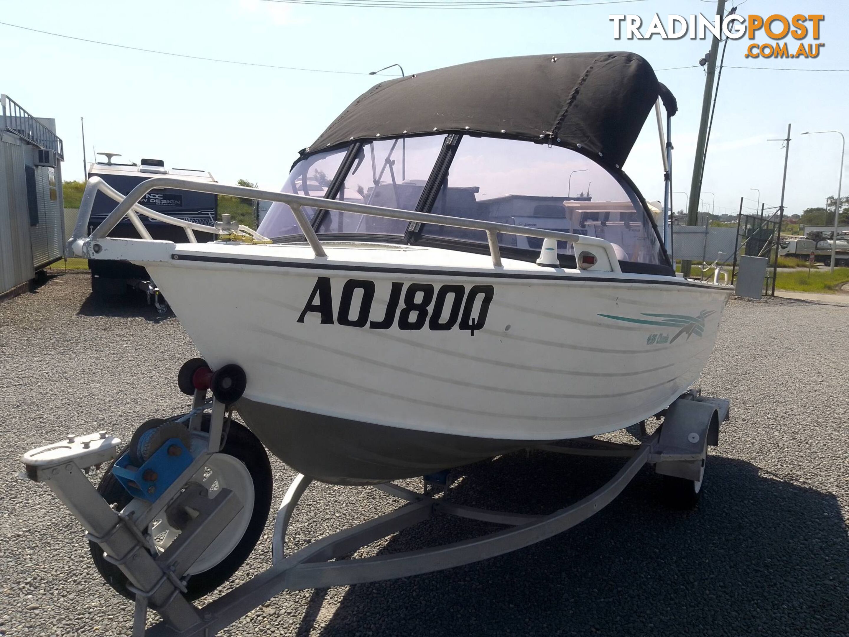 SEA JAY 435 CLASSIC 4.5M RUNABOUT-40HP HONDA 4 STROKE OUTBOARD AND TRAILER