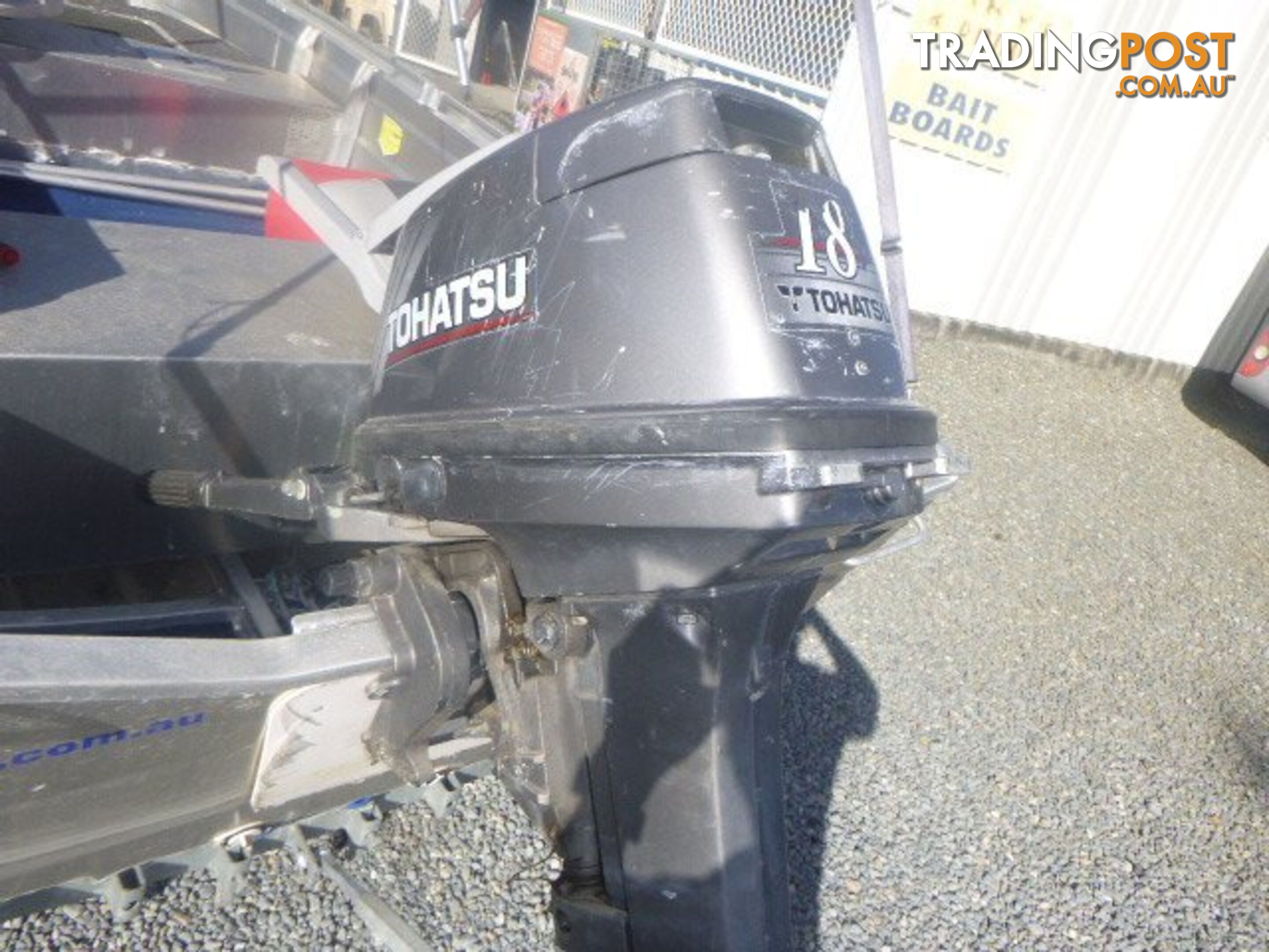 STESSCO TRIPPER 349 -18HP TOHATSU OUTBOARD & TRAILER