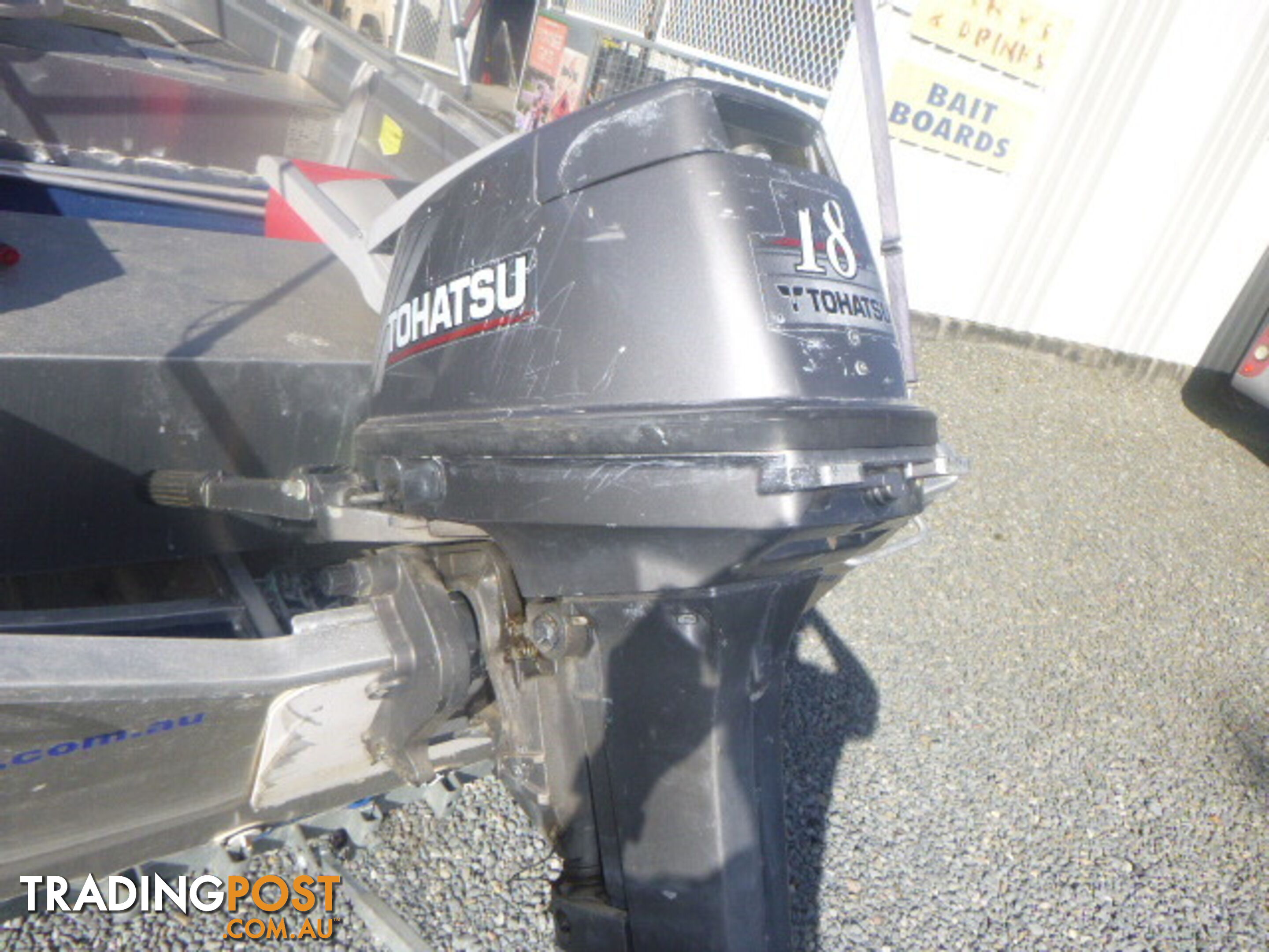 STESSCO TRIPPER 349 -18HP TOHATSU OUTBOARD & TRAILER