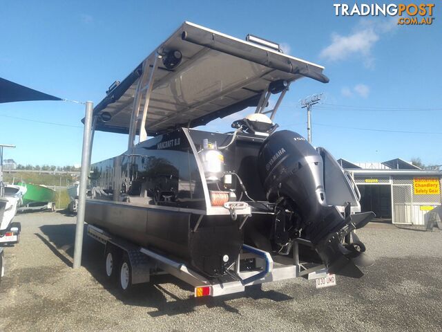 USED 2021 MANCRAFT 8.00M PONTOON BOAT WITH 2020 MODEL 150HP YAMAHA 4 STROKE ENGINE ON A 2021 DAVID BALE BUILT ALLOY CUSTOM BUILT TRAILER - photo 5 of 25
