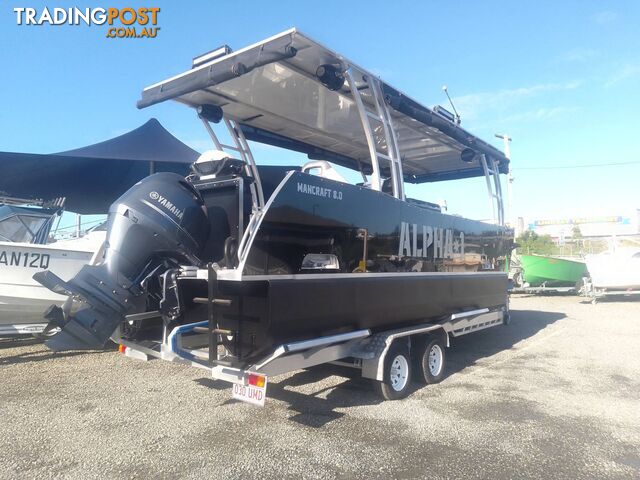 USED 2021 MANCRAFT 8.00M PONTOON BOAT WITH 2020 MODEL 150HP YAMAHA 4 STROKE ENGINE ON A 2021 DAVID BALE BUILT ALLOY CUSTOM BUILT TRAILER - photo 3 of 25