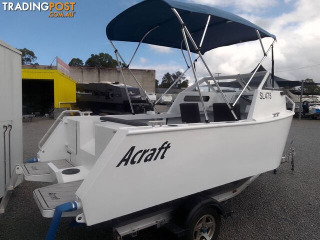 BRAND NEW ACRAFT MARINE SL475 RUNABOUT-60HP SUZUKI 4 STROKE OUTBOARD AND ALLOY TRAILER