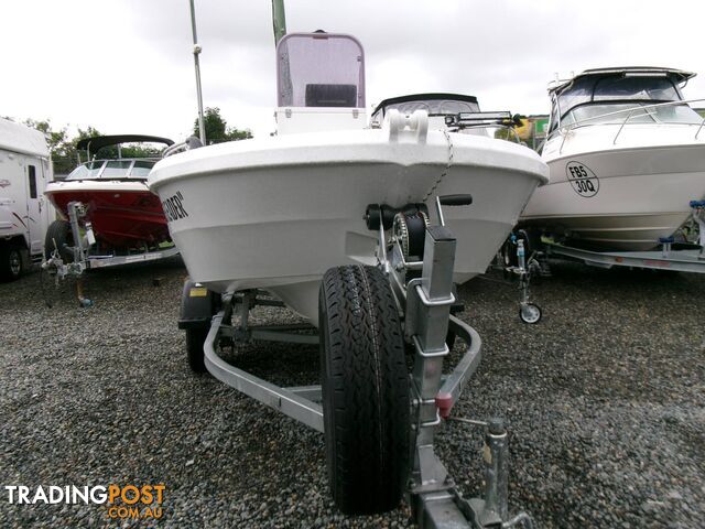 USED 2015 SMARTWAVE 420 CC POWERED BY 2016 50HP SUZUKI 4 STROKE OUTBOARD ON A SINGLE AXLE STONEGATE GALVANISED TRAILER - photo 3 of 19