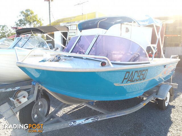 BLUE FIN DISCOVERY 4.2M RUNABOUT - 50HP MERCURY 4 STROKE AND TRAILER