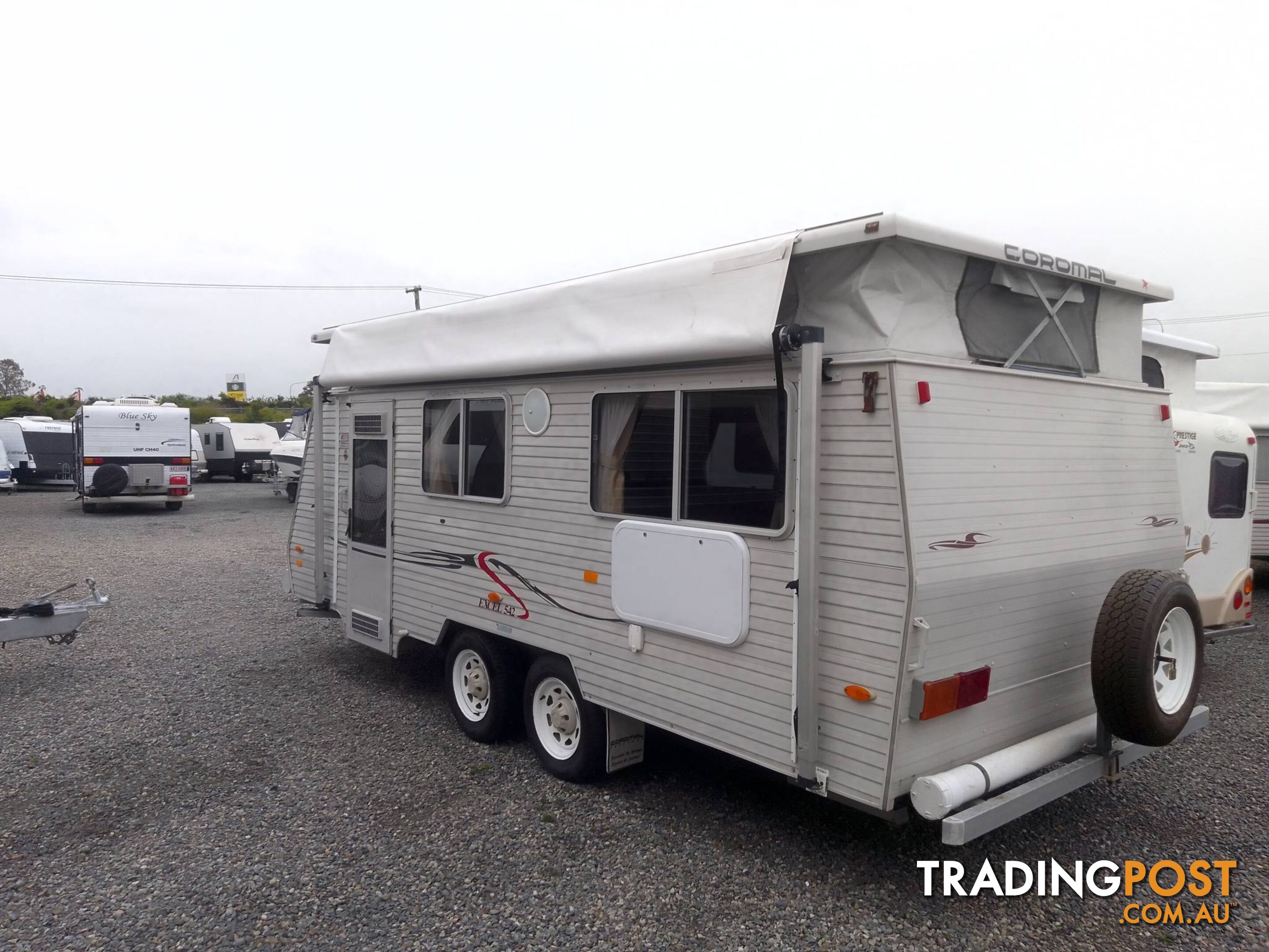 COROMAL EXCEL 542 POPTOP TOURING CARAVAN