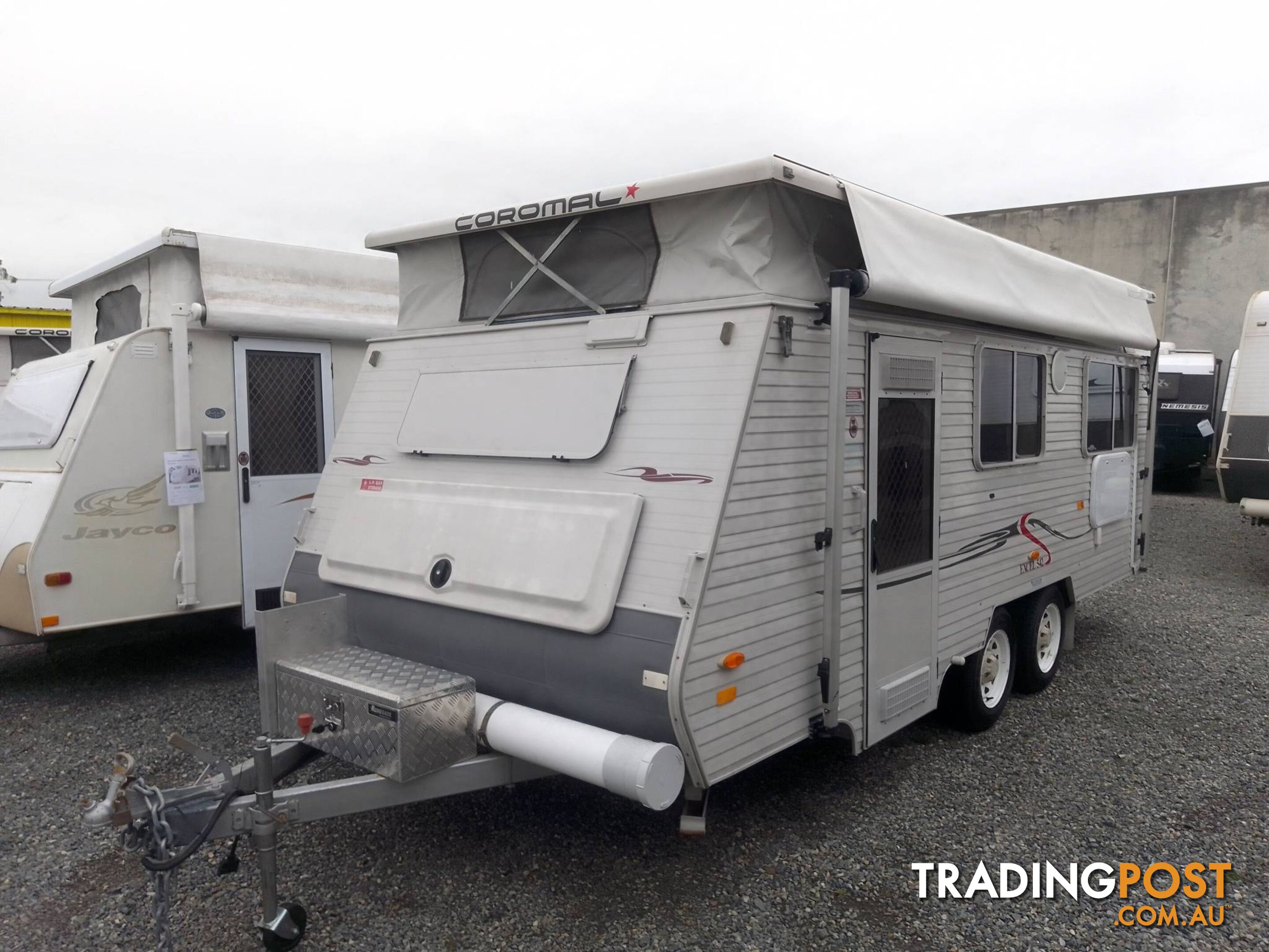 COROMAL EXCEL 542 POPTOP TOURING CARAVAN