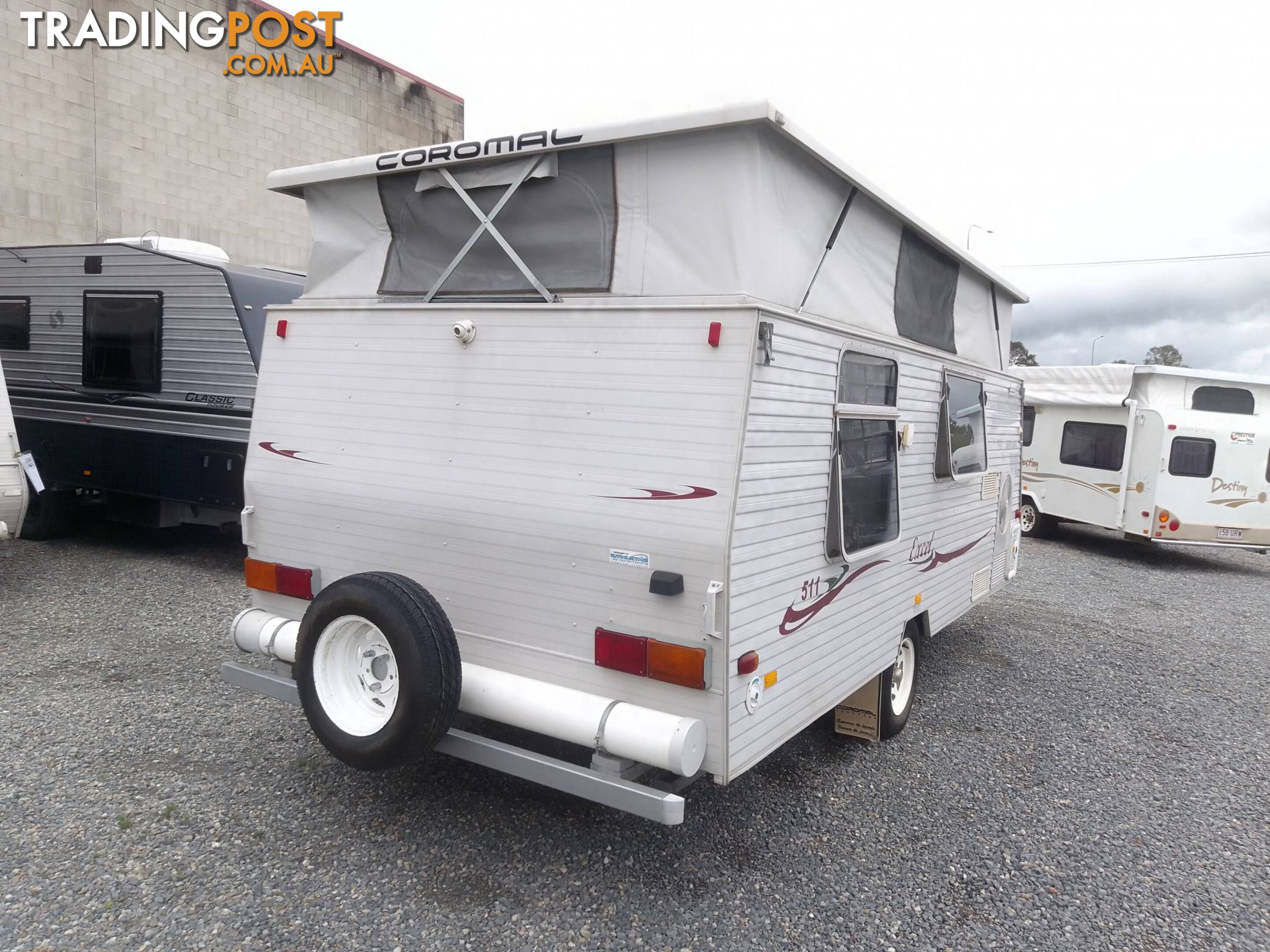 COROMAL EXCEL 515 POPTOP 17FT TOURING CARAVAN