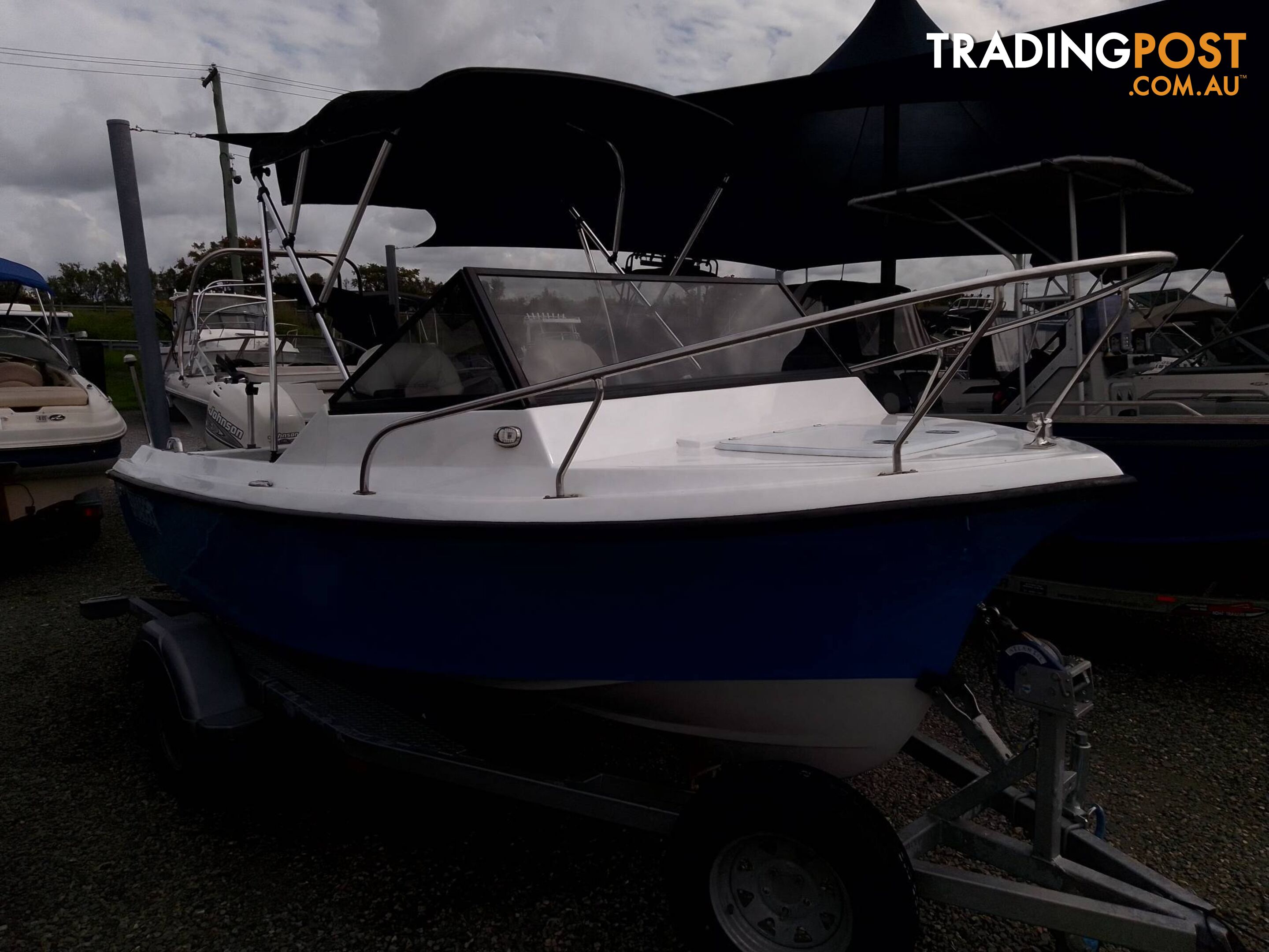 SEAFARER VIKING 4.9M CUDDY-115HP JOHNSON 2 STROKE AND TRAILER