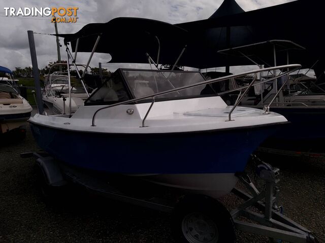 SEAFARER VIKING 4.9M CUDDY-115HP JOHNSON 2 STROKE AND TRAILER