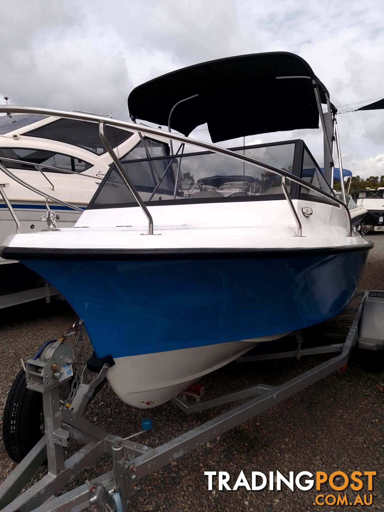 SEAFARER VIKING 4.9M CUDDY-115HP JOHNSON 2 STROKE AND TRAILER