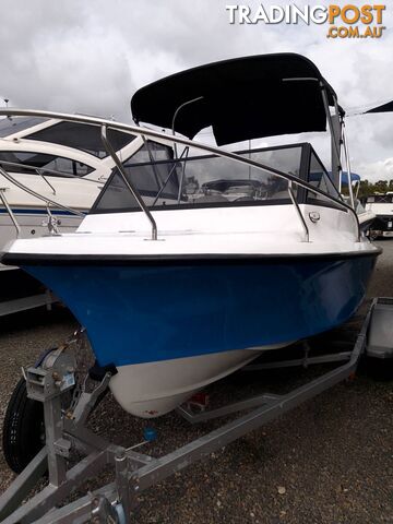 SEAFARER VIKING 4.9M CUDDY-115HP JOHNSON 2 STROKE AND TRAILER