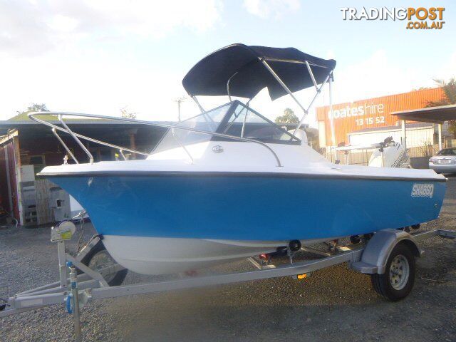 SEAFARER VIKING 4.9M CUDDY-115HP JOHNSON 2 STROKE AND TRAILER