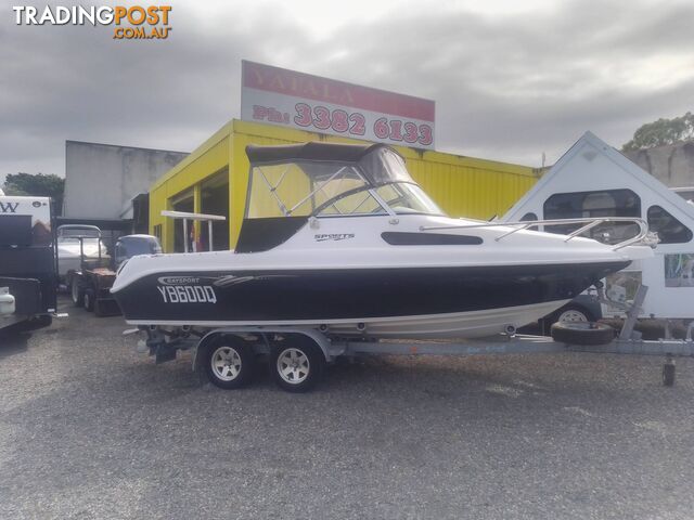 USED 2014 BAYSPORT 585 SPORTS POWERED BY 2014 100HP 4 STROKE YAMAHA OUTBOARD ON...