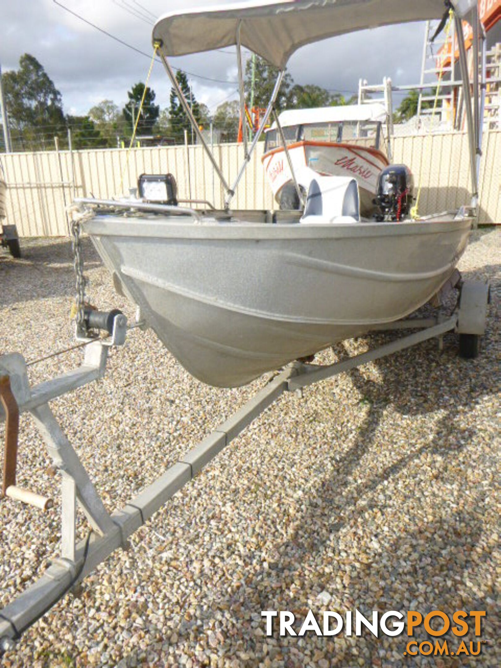 CLARK 3.1 CLIPPER DINGHY-15HP  TOHATSU AND 4 STROKE TRAILER 