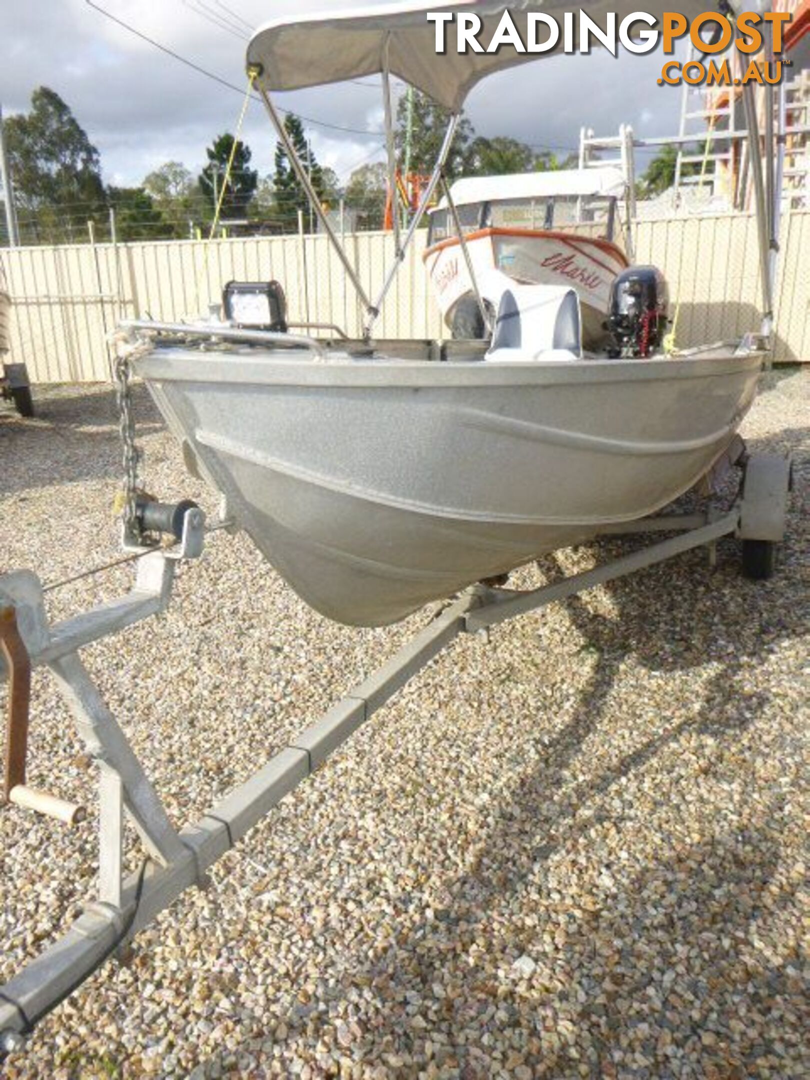 CLARK 3.1 CLIPPER DINGHY-15HP  TOHATSU AND 4 STROKE TRAILER 