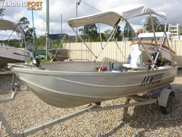 CLARK 3.1 CLIPPER DINGHY-15HP  TOHATSU AND 4 STROKE TRAILER 